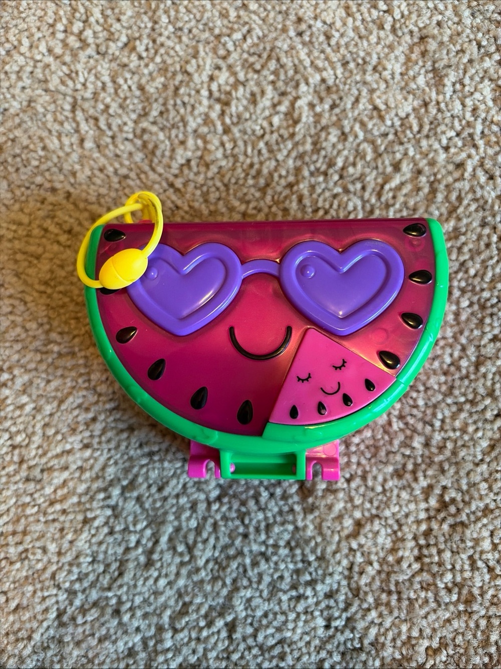 Polly Pocket Watermelon Pool Party Playset Compact Ages 4+ Mattel 8 Pieces